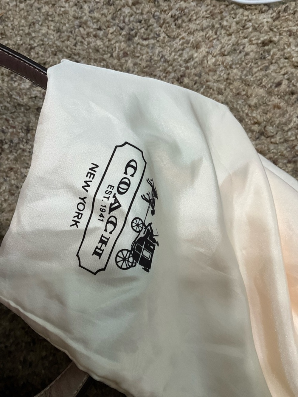 Coach Pink and Purple Floral Shoulder Bag - Picture 4 of 5